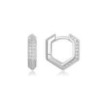 Ania Haie Silver Trailblazer Sparkling Earrings E067-06H
