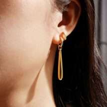 Ania Haie Silver Gold Trailblazer Droplet Earrings E067-11G