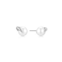 Ania Haie Silver Pearl Claw Stud Earrings E069-01H
