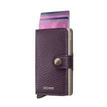 Secrid Grape Pebble Leather Wallet MPE-Grape