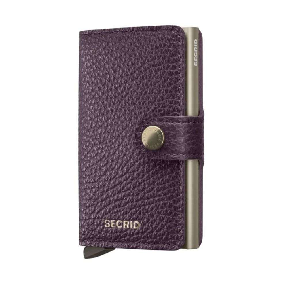 MPE-GRAPE Secrid miniwallet pebble grape front image MPE-GRAPE Secrid miniwallet pebble grape front image