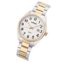 Lorus Mens Gold Steel Case Bracelet Watch RH912RX9