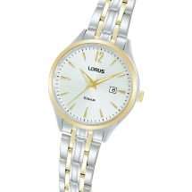 Lorus Ladies Gold Steel Case Bracelet Watch RJ202CX9