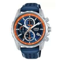Lorus Mens Chronograph Leather Strap Watch RM379JX9