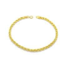 9ct Yellow Gold Classic Rope Link Bracelet