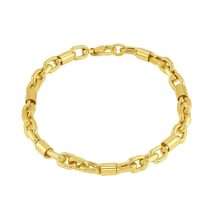 9ct Yellow Gold Belcher And Bar Bracelet