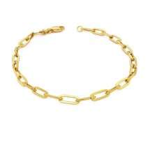 9ct Yellow Gold Paper Chain Bracelet