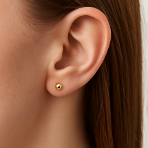 9ct Yellow Gold 5mm Ball Earrings