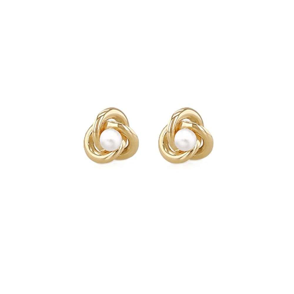 1.55.9503-9ct-yellow-gold-knot-style-earrings-pearl-centre-front-image 1.55.9503-9ct-yellow-gold-knot-style-earrings-pearl-centre-front-image