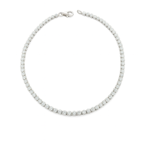 Sterling Silver CZ Single Row Tennis Bracelet