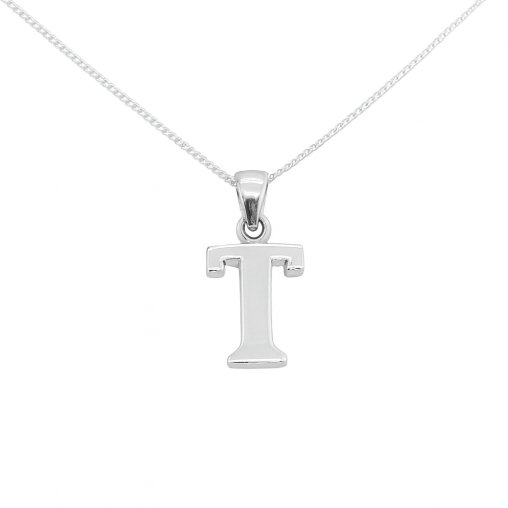 8.63.4893-sterling-silver-plain-initial-T-pendant-and-chain-front-top-image 8.63.4893-sterling-silver-plain-initial-T-pendant-and-chain-front-top-image