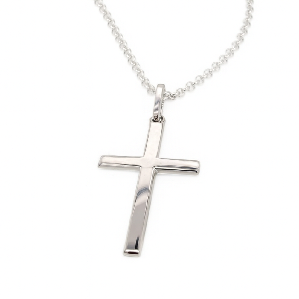 8.64.3141-sterling-silver-plain-mens-cross-on-belcher-link-20-inch-chain-flat-image2 8.64.3141-sterling-silver-plain-mens-cross-on-belcher-link-20-inch-chain-flat-image2
