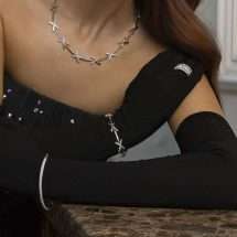 Absolute Silver Clover Hugs Kisses Bracelet B2384SL