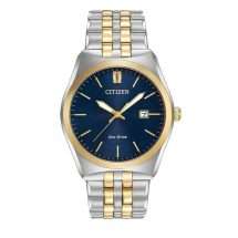 Citizen Eco Drive Gold Steel Navy Dial Watch BM7334-58L