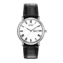 Citizen Eco Drive Steel Leather Strap Watch BM8240-11A