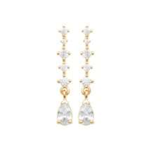 Burren Collateral Beauty Pear CZ Drop Earring E1394