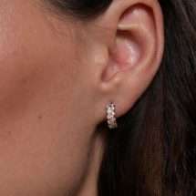 Burren Safe Heaven CZ Huggy Hoop Earring E1402
