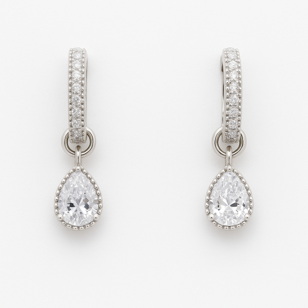 E1803339-sterling-silver-cz-pear-hoop-drop-earrings-front-image E1803339-sterling-silver-cz-pear-hoop-drop-earrings-front-image