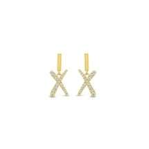 Absolute Gold Hugs Kisses Drop Earrings E2384GL
