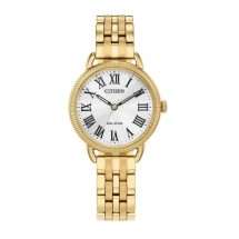 Citizen Eco Drive Womens Classic Gold Watch EM1052-51A