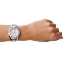 Fossil Womens Reily CZ Bezel Sports Steel Watch ES3202
