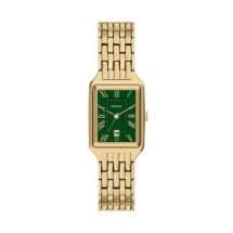 Fossil Womens Raquel Gold Green Dial Watch ES5452