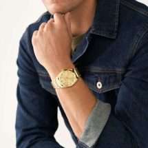 Fossil Mens Everett Gold Champagne Dial Watch FS5965