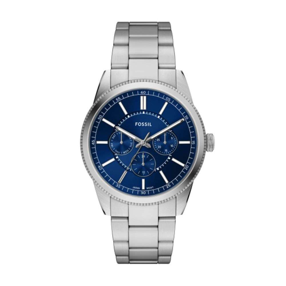 FS6134 Fossil Mens Pearson Steel Bracelet Navy Dial watch front image FS6134 Fossil Mens Pearson Steel Bracelet Navy Dial watch front image