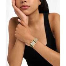 Michael Kors Womens Essex Gold Leather Watch MK4964