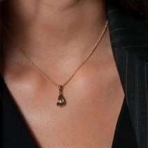 Burren Clover Triple Ribbed Sheel Pendant N1419