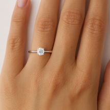 Sterling Silver Claw CZ 4 Claw Solitaire Ring