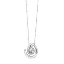 Absolute Silver Long Circle CZ Pendant N2390SL