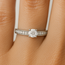 18ct White Gold 0.34ct Diamond Solitaire Ring