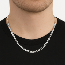Sterling Silver 18 Inch 2.9mm Width Curb Link Chain