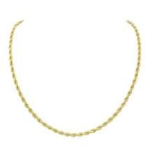 9ct Yellow Gold 18 Inch Rope Chain
