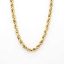9ct Yellow Gold 20 Inch Classic Rope Chain