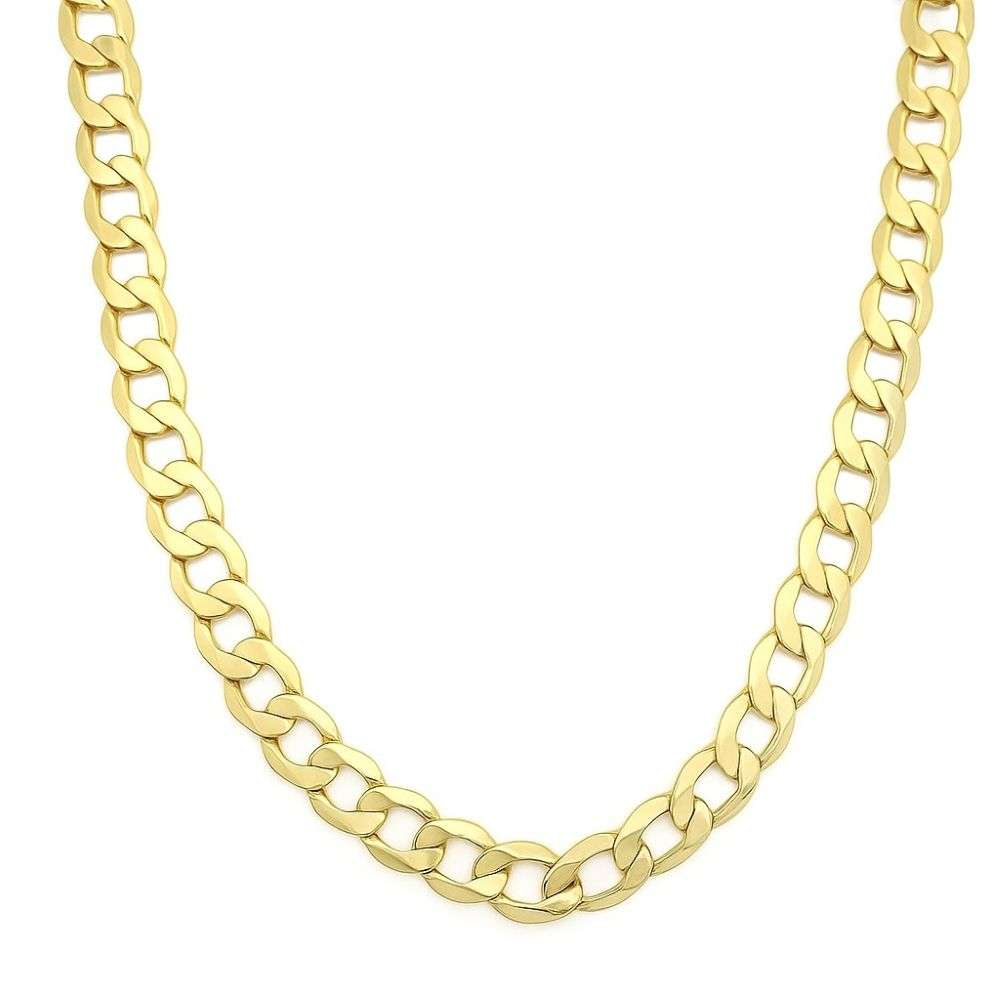 1.13.4855-9ct-Yellow-Gold-Gents-20-Inch-Flat-Curb-Chain-front-image