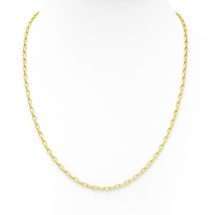 9ct Yellow Gold 18 Inch Oval Belcher Style Chain