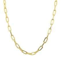 9ct Yellow Gold 18 Inch Paperchain Link Chain