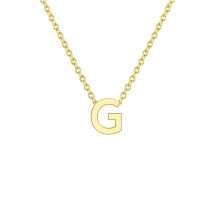 9ct Yellow Gold Mini "G" Initial Pendant And Chain