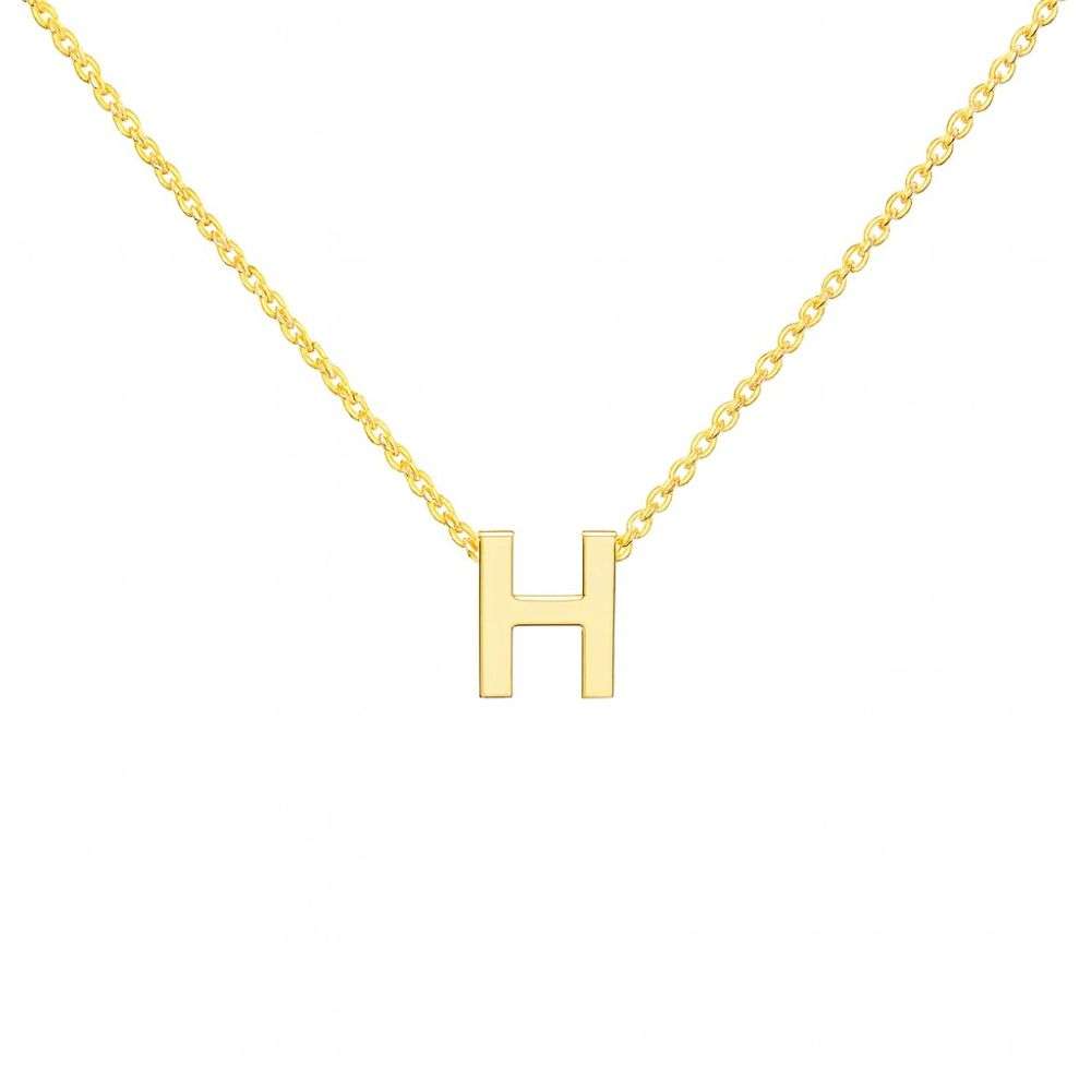 1.19.0157-9ct-yellow-gold-mini-initial-H-pendant-on-chain-front-right-image 1.19.0157-9ct-yellow-gold-mini-initial-H-pendant-on-chain-front-right-image