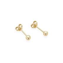 9ct Yellow Gold 3mm Ball Earrings