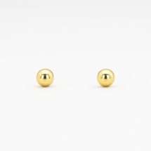 9ct Yellow Gold 4mm Ball Earrings