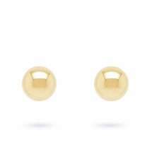 9ct Yellow Gold 6mm Ball Earrings