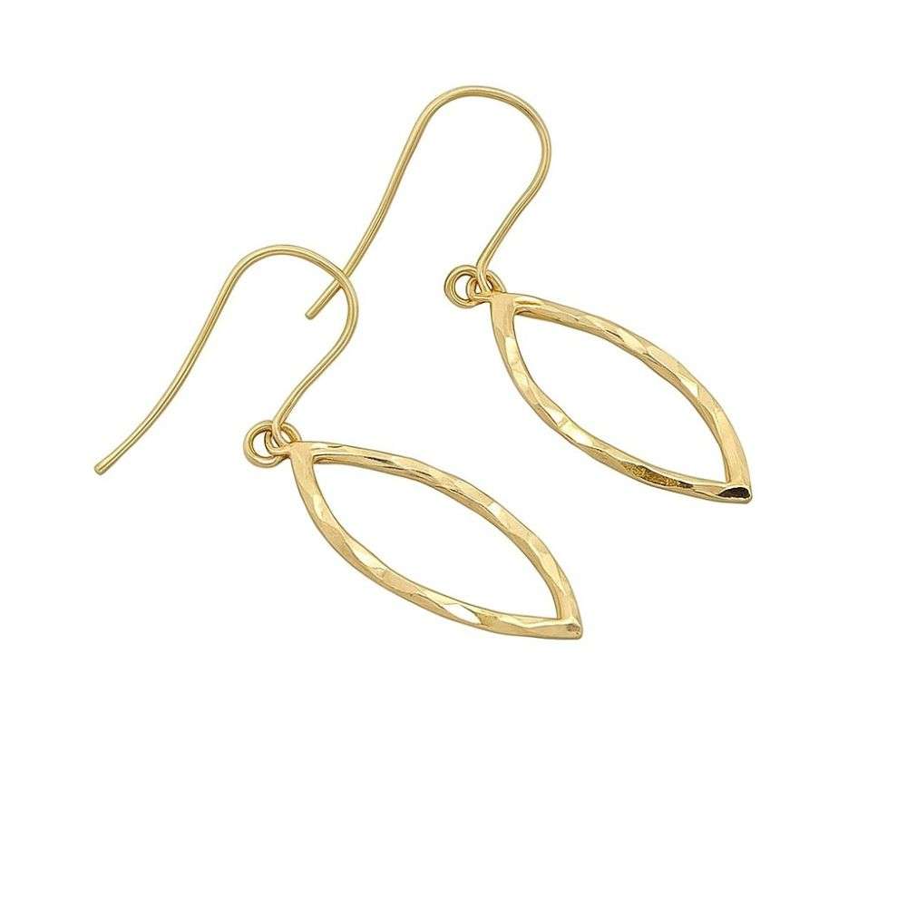 1.56.9991-9ct-yellow-gold-wire-top-open-drop-faceted-hoop-earrings-side-image
