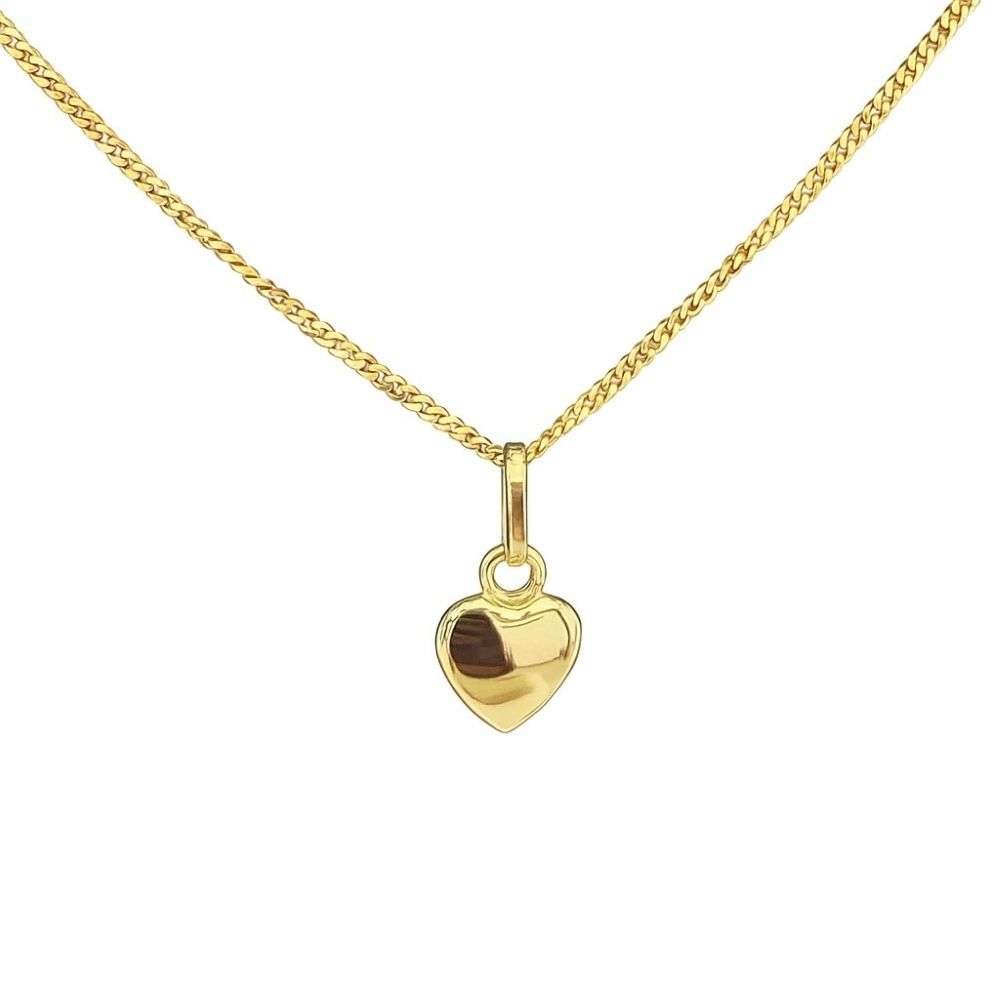 1.61.0033-9ct-yellow-gold-6mm-puffed-heart-pendant-and-chain-front-image