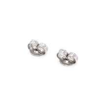 9ct White Gold 4.5mm Wide Earrings Backs Pair