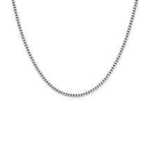 9ct White Gold 16 Inch Super Strong Flat Curb Chain