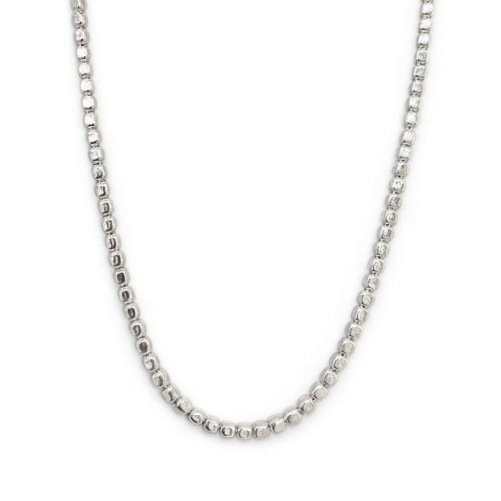 8.10.0744-sterling-silver-polished-bead-link-18-inch-chain-front-image