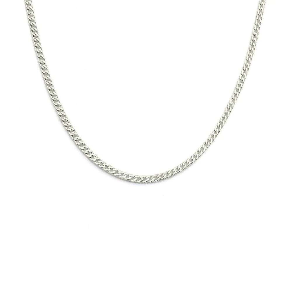8.13.0033-sterling-silver-16-inch-flat-curb-super-strong-chain-front-image